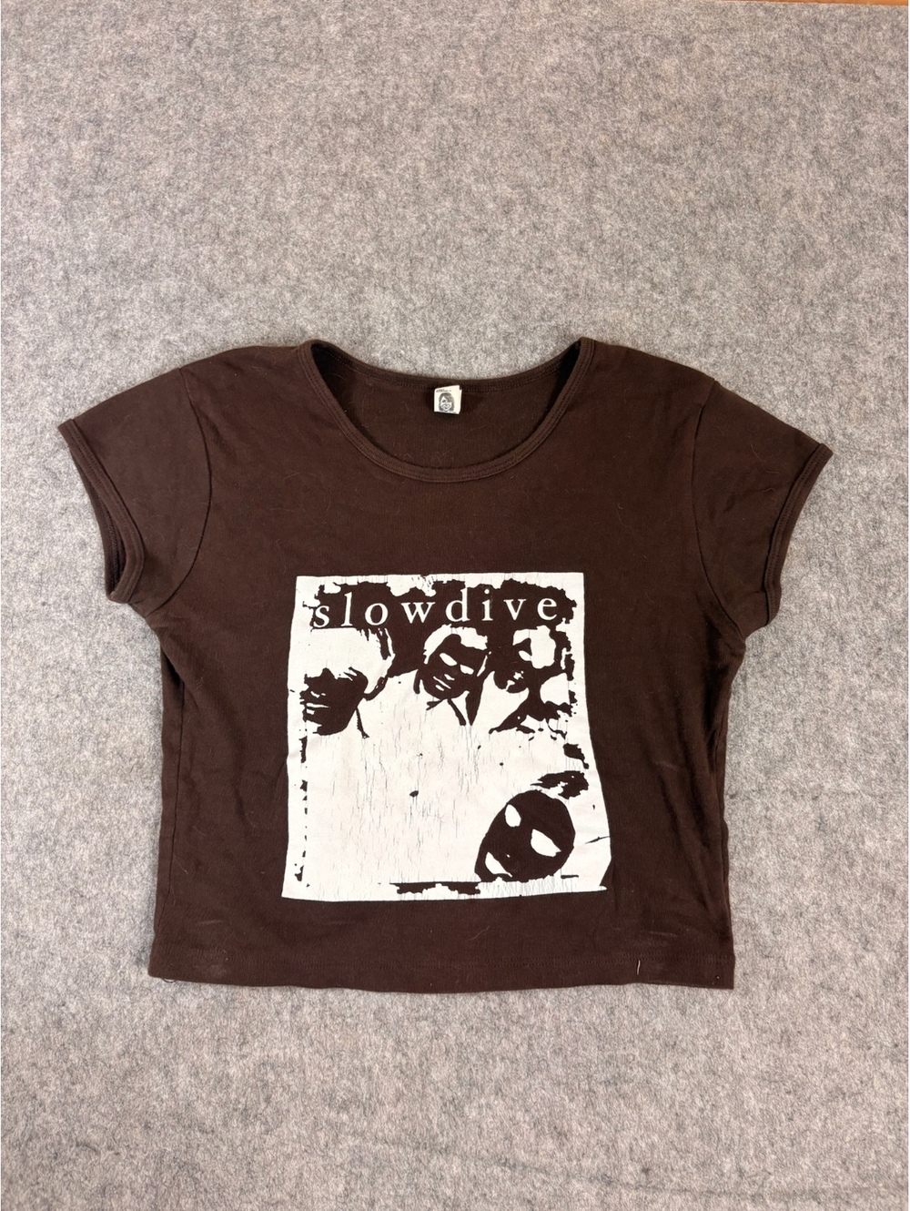 Vintage Slowdive Band baby tee Size S/M